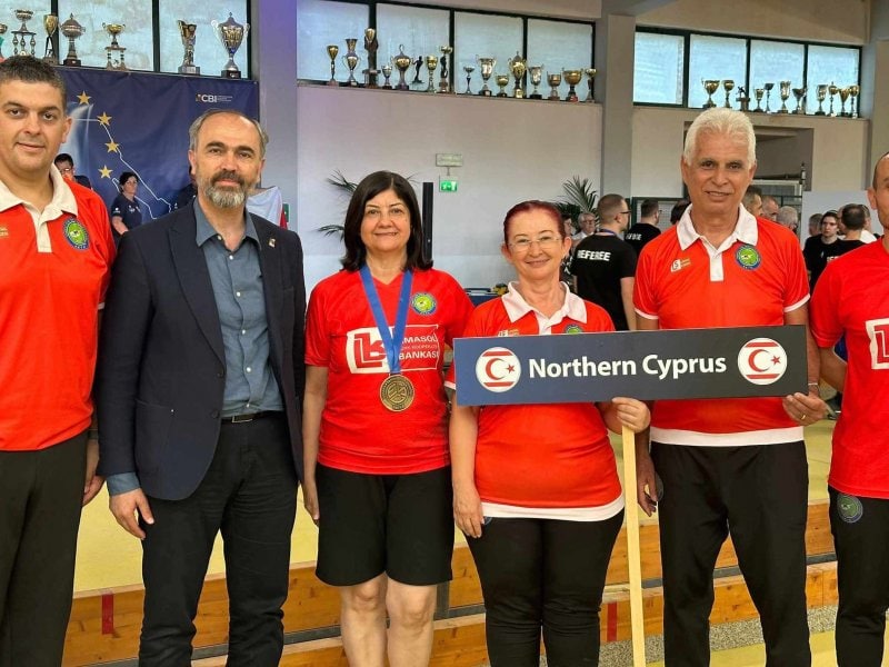 Türkiye Bocce Bowling Federasyonu Başkanı ve Dünya Bocce Konfederasyonu Başkanı Prof. Dr. Mutlu Türkmen ile KKTC kafilesi