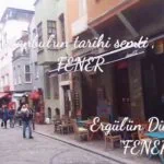 İstanbul'un Tarihi semti. Fener. Kafeler caddesi ve kiremit evleri