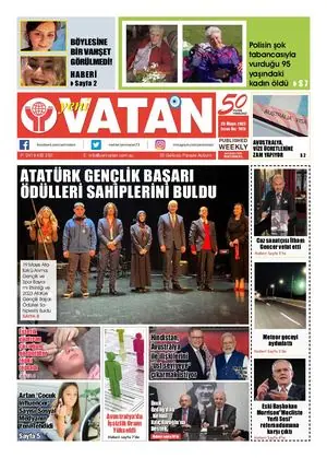 Yeni Vatan – 25 Mayıs 2023 – Sayı 1919