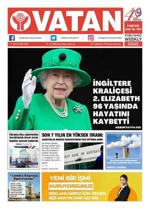 Yeni Vatan – 8 Eylül 2022 – Sayı 1914