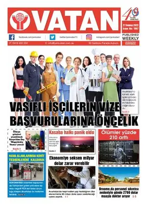 Yeni Vatan – 21 Temmuz 2022 – Sayı 1907