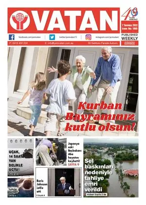 Yeni Vatan – 7 Temmuz 2022 – Sayı 1905