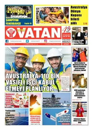Yeni Vatan – 16 Haziran 2022 – Sayı 1902