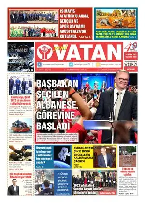 Yeni Vatan – 26 Mayıs 2022 – Sayı 1899