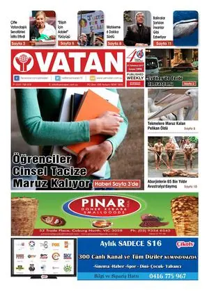 Yeni Vatan – 31 Temmuz 2017 – Sayı 1896