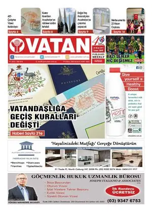 Yeni Vatan – 24 Nisan 2017 – Sayı 1889