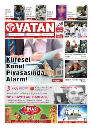 Yeni Vatan – 16 Ocak 2017 – Sayı 1882
