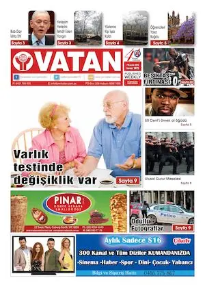 Yeni Vatan – 7 Kasım 2016 – Sayı 1875