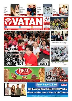 Yeni Vatan – 21 Ekim 2016 – Sayı 1874