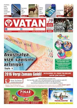 Yeni Vatan – 12 Eylül 2016 – Sayı 1867