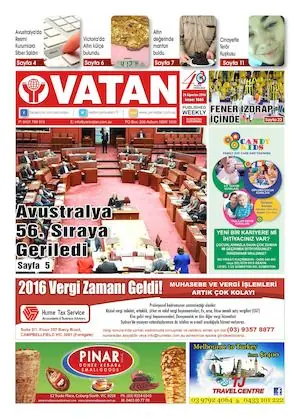 Yeni Vatan – 29 Ağustos 2016 – Sayı 1865