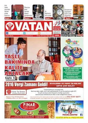 Yeni Vatan – 22 Ağustos 2016 – Sayı 1864
