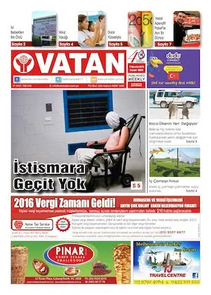 Yeni Vatan – 1 Ağustos 2016 – Sayı 1861