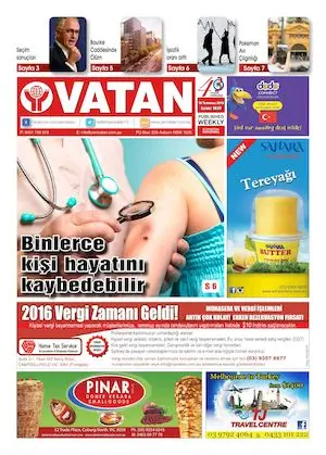 Yeni Vatan – 18 Temmuz 2016 – Sayı 1859