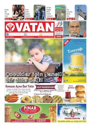 Yeni Vatan – 20 Haziran 2016 – Sayı 1855