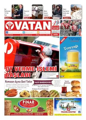 Yeni Vatan – 13 Haziran 2016 – Sayı 1854