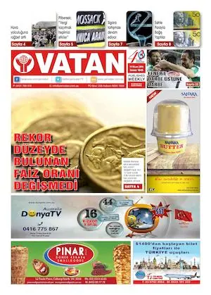 Yeni Vatan – 11 Nisan 2016 – Sayı 1845