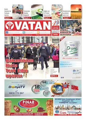 Yeni Vatan – 4 Nisan 2016 – Sayı 1844