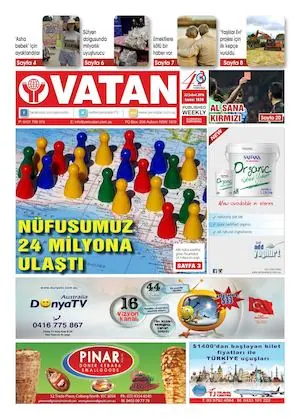 Yeni Vatan – 22 Şubat 2016 – Sayı 1838