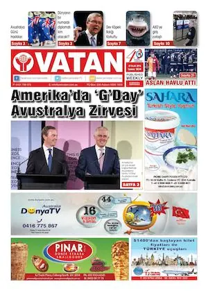 Yeni Vatan – 25 Ocak 2016 – Sayı 1834