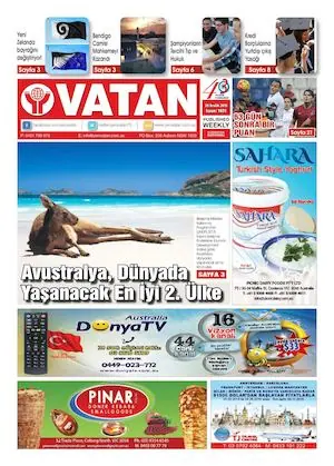 Yeni Vatan – 28 Aralık 2015 – Sayı 1831