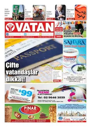 Yeni Vatan – 30 Kasım 2015 – Sayı 1828