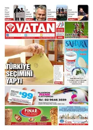 Yeni Vatan – 2 Kasım 2015 – Sayı 1824
