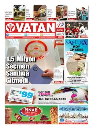 Yeni Vatan – 26 Ekim 2015 – Sayı 1823