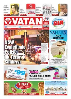 Yeni Vatan – 5 Ekim 2015 – Sayı 1820