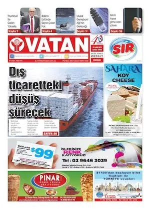 Yeni Vatan – 21 Eylül 2015 – Sayı 1818