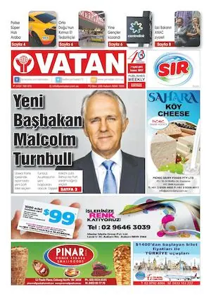 Yeni Vatan – 7 Eylül 2015 – Sayı 1817