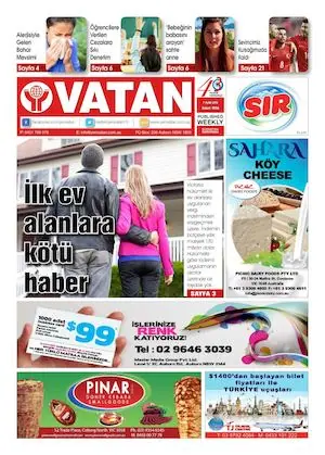 Yeni Vatan – 7 Eylül 2015 – Sayı 1816