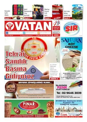 Yeni Vatan – 24 Ağustos 2015 – Sayı 1815