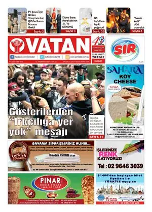Yeni Vatan – 27 Temmuz 2015 – Sayı 1810