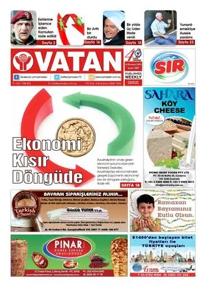 Yeni Vatan – 13 Temmuz 2015 – Sayı 1809