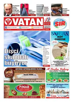 Yeni Vatan – 6 Temmuz 2015 – Sayı 1808