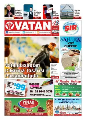 Yeni Vatan – 29 Haziran 2015 – Sayı 1807