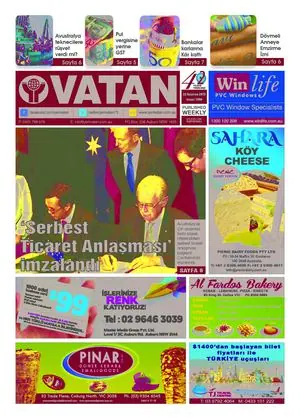 Yeni Vatan – 22 Haziran 2015 – Sayı 1806