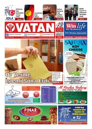 Yeni Vatan – 1 Haziran 2015 – Sayı 1803