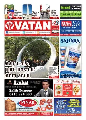 Yeni Vatan – 13 Nisan 2015 – Sayı 1796