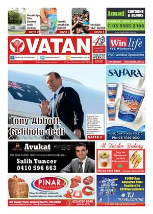 Yeni Vatan – 6 Nisan 2015 – Sayı 1795