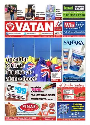 Yeni Vatan – 16 Mart 2015 – Sayı 1792
