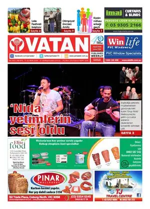 Yeni Vatan – 8 Eylül 2014 – Sayı 1766