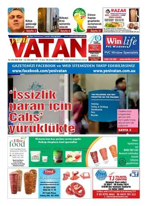 Yeni Vatan – 2 Haziran 2014 – Sayı 1752
