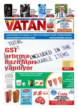 Yeni Vatan – 26 Mayıs 2014 – Sayı 1751
