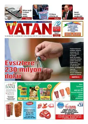 Yeni Vatan – 31 Mart 2014 – Sayı 1743