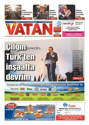 Yeni Vatan – 7 Kasım 2013 – Sayı 1725