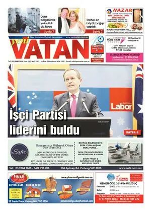 Yeni Vatan – 17 Ekim 2013 – Sayı 1722