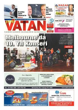 Yeni Vatan – 3 Ekim 2013 – Sayı 1720