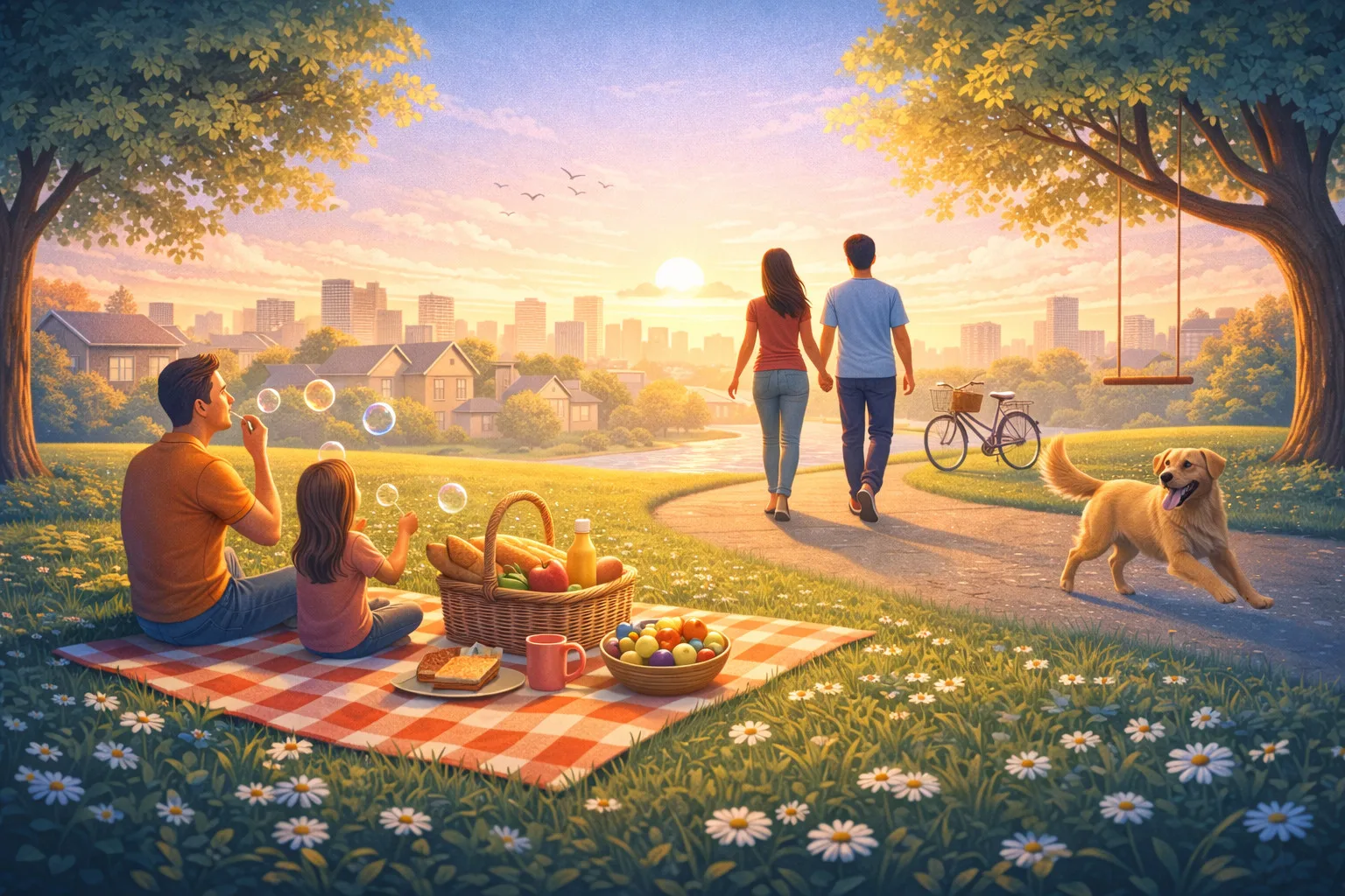 Doğa yürüyüşü ve piknik yapan aile, Yenivatan Türk Gazetesi ile güncel haberleri takip ediyor.